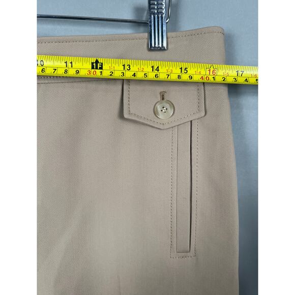 Ann Taylor NWT The Wide Leg High Rise Polyester Size 8 Beige - Picture 3 of 8